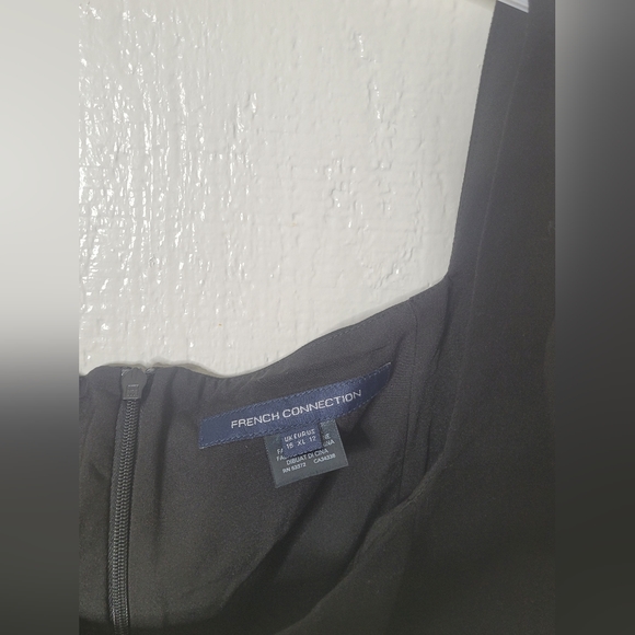 French Connection Dress Black Berina Mini Women's Sz US12 NWOT - Picture 7 of 11